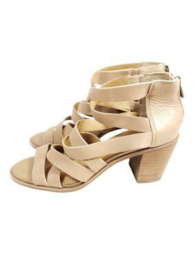 Lucky Brand Strappy Sandals Women's Size 9.5 Tan Leather